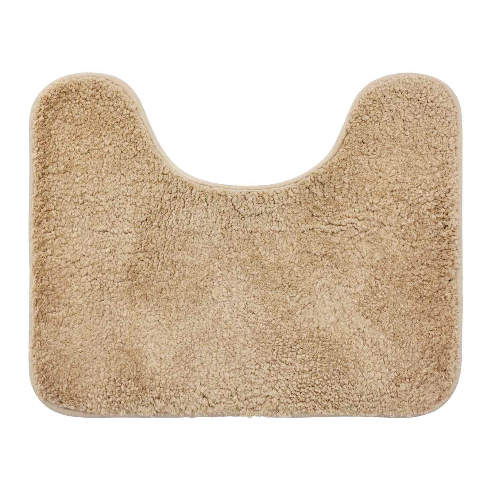 Rakuten - トイレマット トイレまっと 吸水マット マット 滑り止め 浴室内マット U型 約50×40cm ポリエステル 吸水マット TPR滑り止め バスマット トイレ足元用 玄関対応（シャンパン）