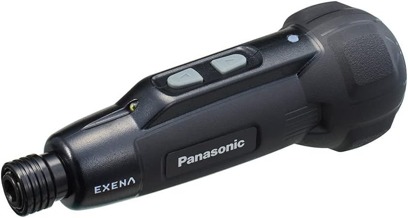 パナソニック(Panasonic) 電動ドライバー USB Type-C 充電式 3.7V 850mAh 正転逆転 手締め機 ブレーキ付 LEDライト ビットセット 充電ケーブル付属 軽量 小型 ネジ締め DIY 電動工具 ミニ EZ1D11S-B ブラック　724880