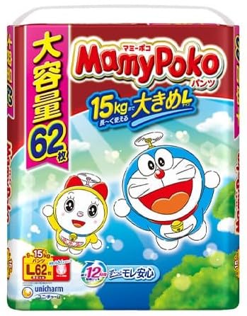 【ケース販売】 ユニ・チャーム マミーポコパンツ L 62枚 ケースまとめ買い 入数 3個