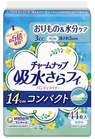 【ケース販売】 ユニ・チャーム チャームナップ 吸水さらフィ パンティライナーコンパクト無香 44枚 ケースまとめ買い 入数 36個