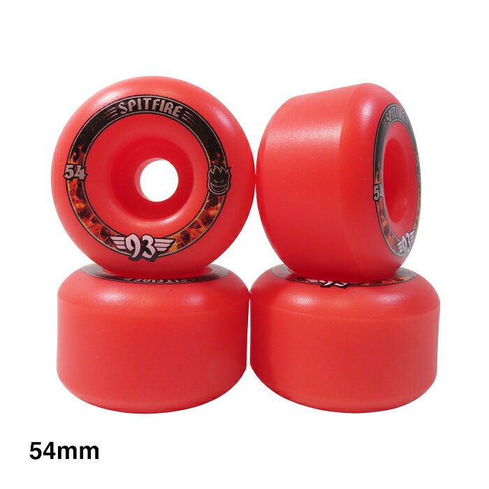 【スケボーウィール/スケートボード】【送料無料】SPITFIRE WHEELS(スピットファイヤー・ウィール)FORMULA FOUR (F4)RADIAL 93DU / 54mm / PINKスケートボードパーツ / ウィール