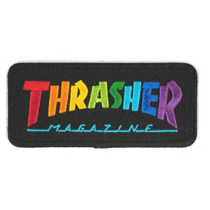 Clothing Accessories (Caps, Ties, Belts) - 【PATCH / パッチ 】THRASHER MAGAZINE (スラッシャー・マガジン)RAINBOW PATCHスケートボードアパレル/ ワッペン