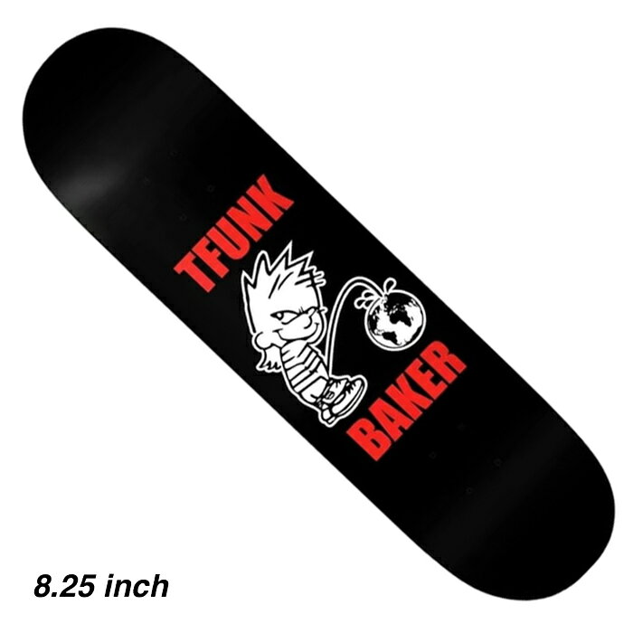 【スケボー/スケートボードデッキ】【送料無料】BAKER SKATEBOARDS (ベイカー・スケートボード)T-FUNK WHIZZ KID 8.25
