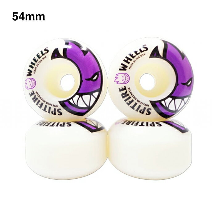 【スケボーウィール/ スケートボード】SPITFIRE WHEELS（スピットファイヤー・ウィール）ウィール/BIG HEAD 54mm WHITE WHEEL