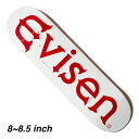 【スケボー/スケートボードデッキ】【送料無料】Evisen (エビセン) EVI LOGO WHITE デッキ 8 or 8.125 or 8.25 or 8.5インチ/ DECK