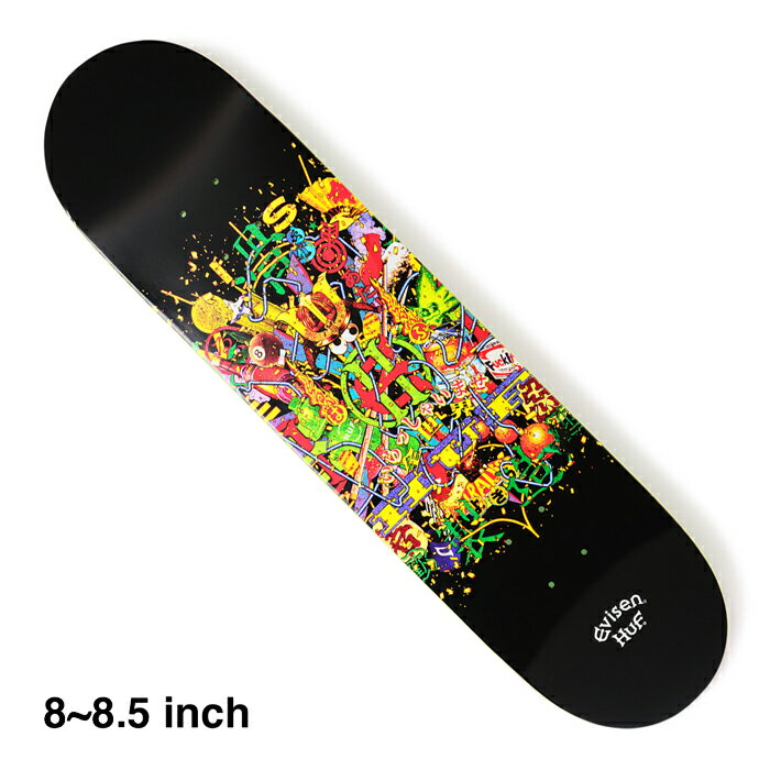 【スケボー/スケートボードデッキ】【送料無料】HUF × EVISEN / ALL STAR DECK8