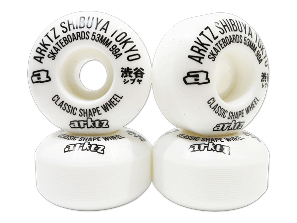 arktz WHEEL（アークティーズ ・ウィール）WHITE 53mm 99A