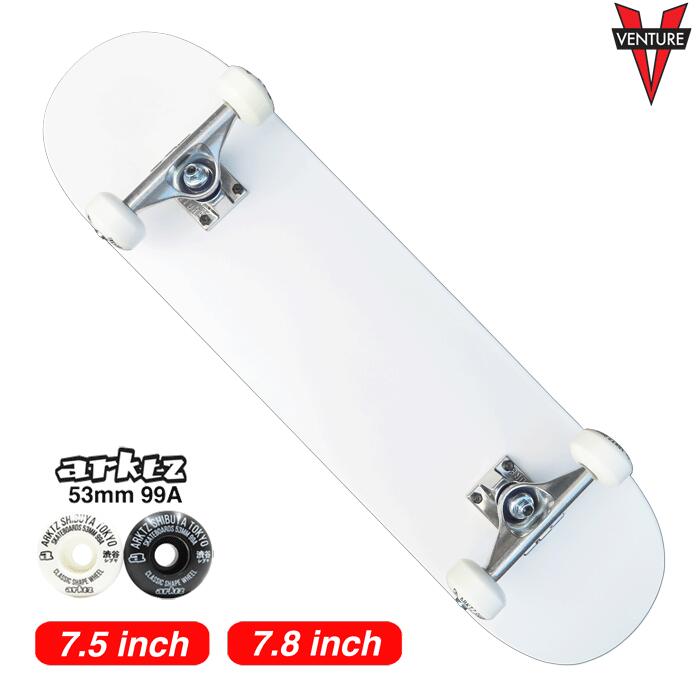 SALEۡڥܡ/ȥܡ/ʡ̵ۡۥ֥VENTURE TRUCK(٥㡼ȥå)  ARKTZ WHEEL ץ꡼ȥå ۥ磻 7.5 or 7.8 鿴 Ϥ ȥ꡼ sk8 skateboard VENTURE ץ꡼ arktzȥХåդ