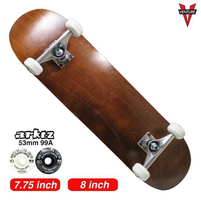 ڥܡ/ȥܡ/ʡ̵ۡۥ֥VENTURE TRUCK(٥㡼ȥå)  ARKTZ WHEEL ץ꡼ȥå SUPER HARD BROWN 7.75 or 8 鿴 Ϥ ȥ꡼ sk8 skateboard VENTURE ץ꡼ arktzȥХåդ