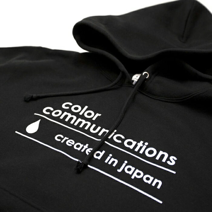 color communications (カラーコミュニケーションズ) CREATED IN JAPAN LOGO BLACK PARKA パーカー 2