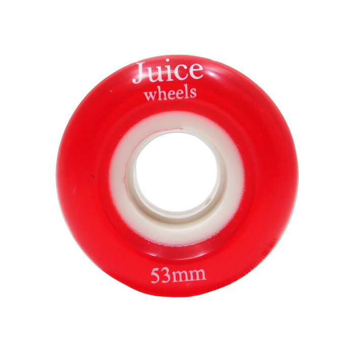 �ڥ����ܡ���������/�������ȥܡ��ɡ�JUICE WHEELS (���塼������������)SOFT WHEELS / CLEAR RED / 53mm / 83A���եȥ�������