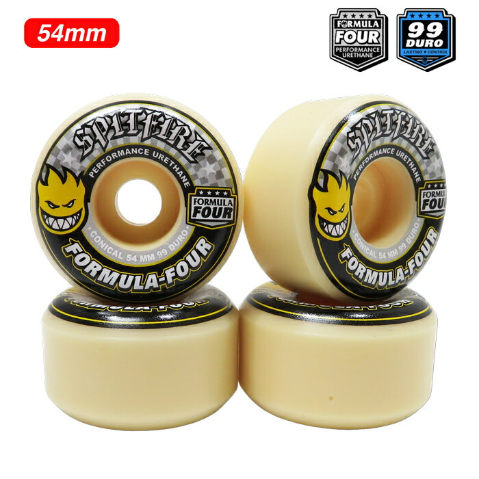 SPITFIRE（スピットファイヤー）FORMURA FOUR (F4) ウィール CONICAL (コニカル) SHAPE 99Du 54mm WHEEL