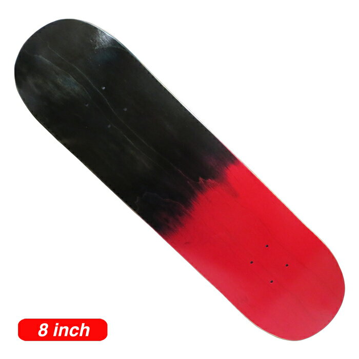REPTILE SUPER HARD ブランクデッキ BLACK RED 8×31.25 インチ / BLANK DECK arktzスケートバッグ付き