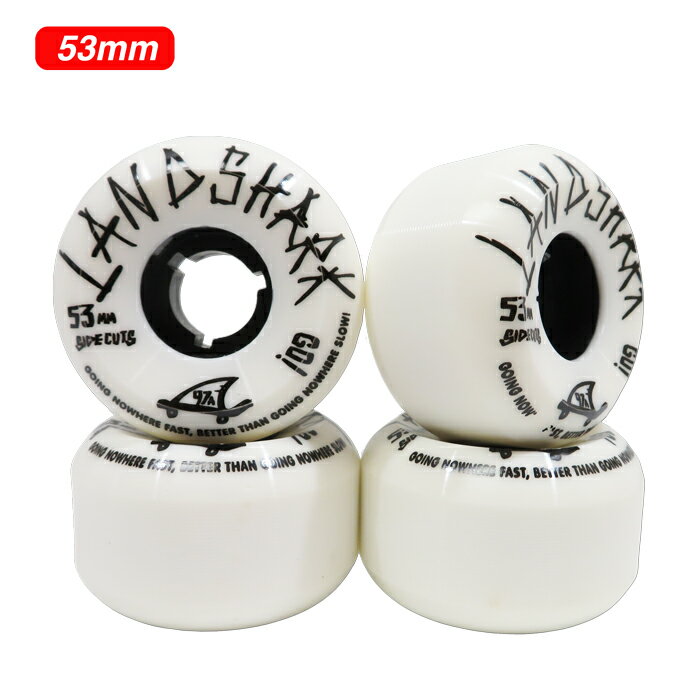 LANDSHARK（ランドシャーク）SIDECUT WHITE ウィール 97A 53mm WHEEL