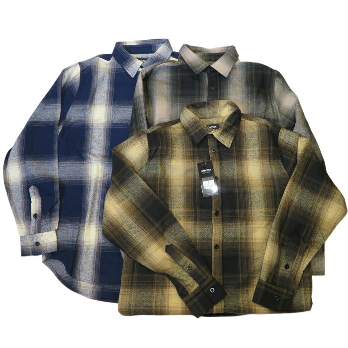 SHAKA WEAR シャカウェア PLAID FLANNEL OVERSHIRT フランネル シャツ 長袖シャツ