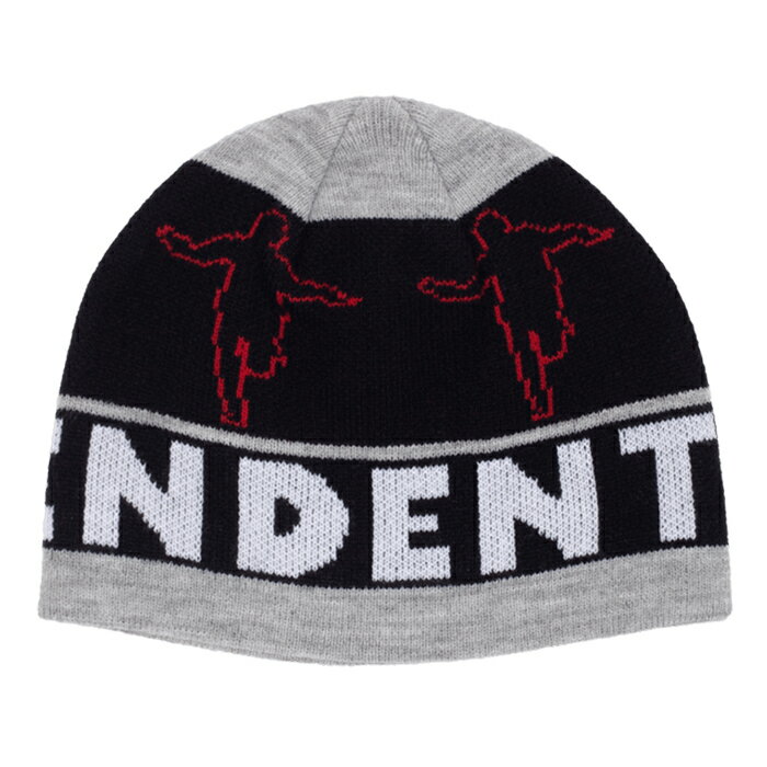 yBEANIE/ Xq/ XP[g{[hzHOCKEY (zbP[) INDY HANK BEANIE BLACK GREY RED r[j[