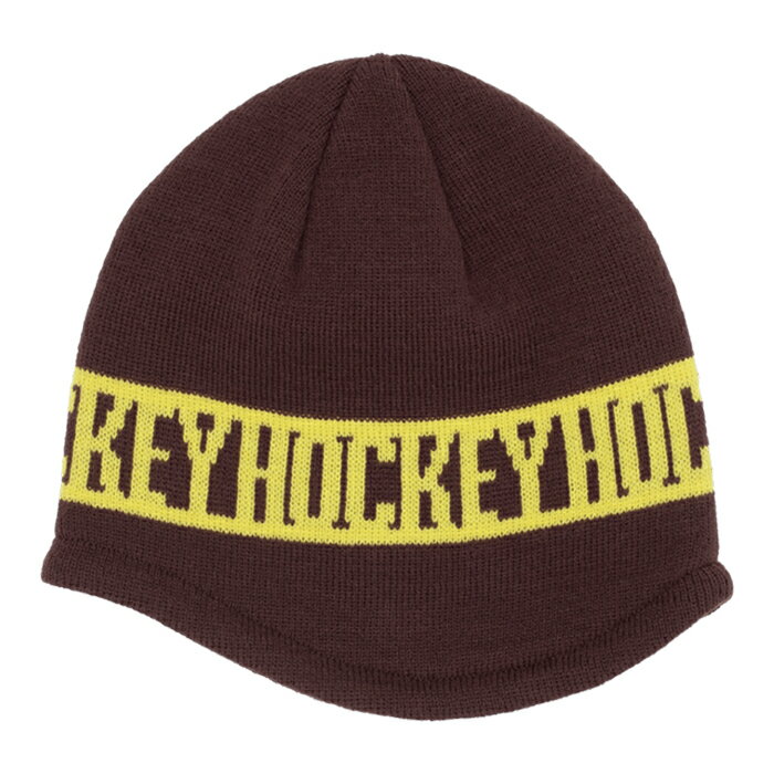 yBEANIE/ Xq/ XP[g{[hzHOCKEY (zbP[) NO FOLD BEANIE BROWN r[j[