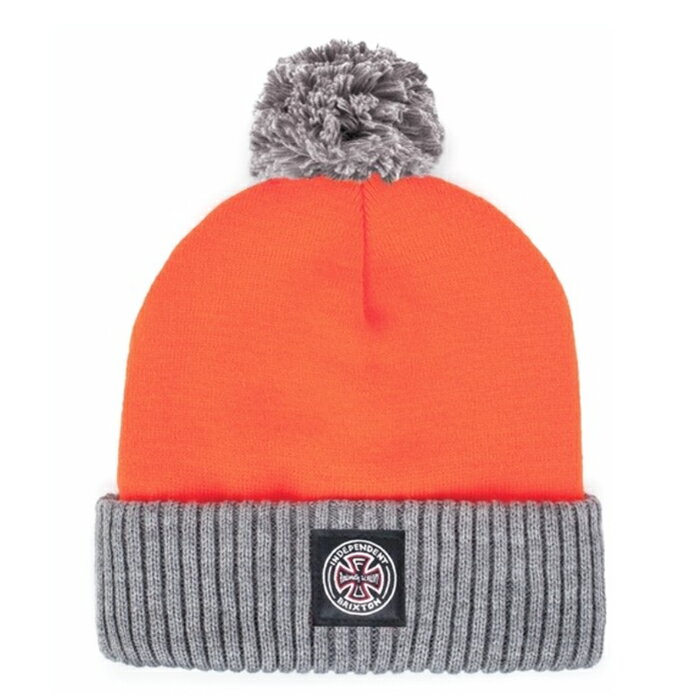 yBEANIE/ Xq/ XP[g{[hzINDEPENDENT x BRIXTON CRAIG POM BEANIE ORANGE r[j[