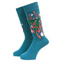 【スケボーソックス/ ソックス/ スケートボード】WHIMSY SOCKS ウィムジーソックス FLOATING SOCKS TURQUOIS