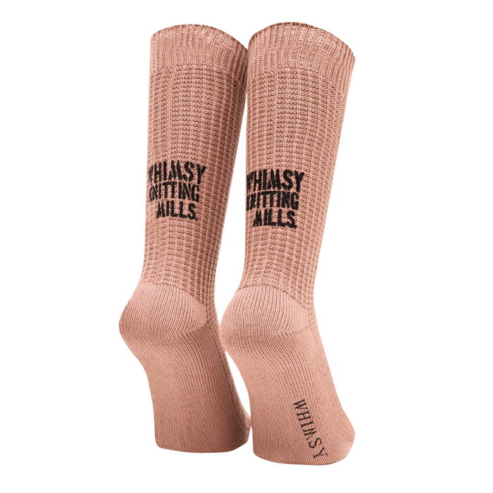 WHIMSY SOCKS ウィムジーソックス WAFFLE SOCKS CORAL