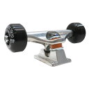 【スケボー下回り/スケートボード】INDEPENDENT TRUCK コンプリート用パーツセット arktz 53mm BLACK ハードウィール(ビス付き)(...