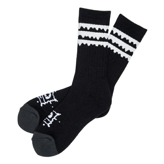 【ソックス/ スケートボード】【送料無料】MAGICAL MOSH MISFITS (マジカル モッシュ ミスフィッツ)どろどろ MxMxM SOCKS / BLACK / WHITEスケートボードアパレル/ソックス