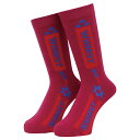 【スケボー/ソックス/ スケートボード】WHIMSY SOCKS (ウィムジー・ソックス)SNOW TOUR SOCKS / CHERRY