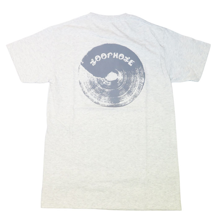 【スケートボード / Tシャツ】LOOPHOLE WHEELS (ループホール・ウィール)BRUSH LOGO S/S TEE / ASH