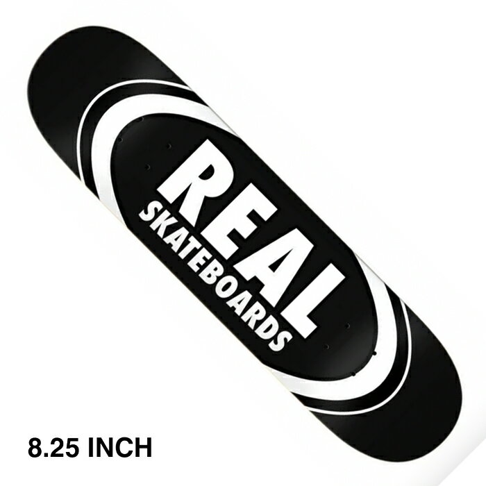 【スケートボード/スケートボード】【送料無料】REAL SKATEBOARDS(リアル・スケートボード)CLASSIC OVAL8.25"×32"インチスケートボードパーツ/デッキ