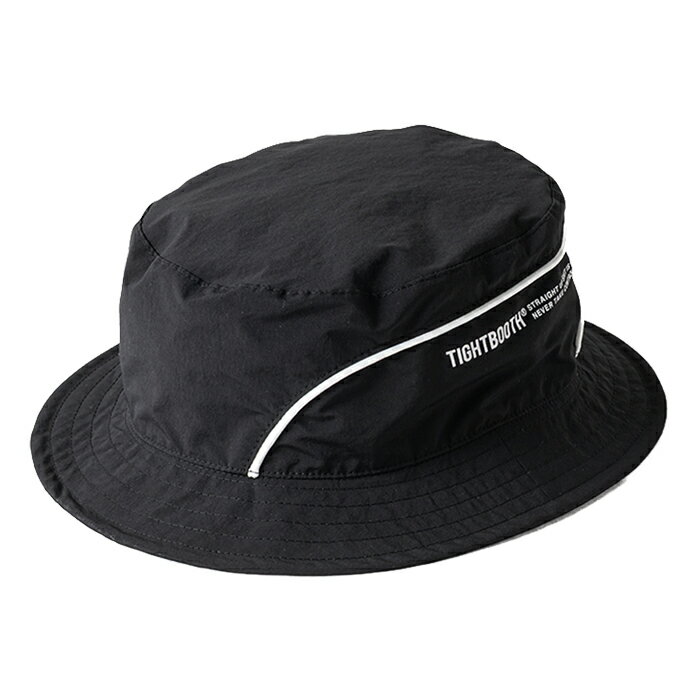 【HAT/ 帽子/ スケートボード】【送料無料】TIGHTBOOTH (タイトブース) PIPING BUCKET HAT / BLACKSS26-H01スケー...