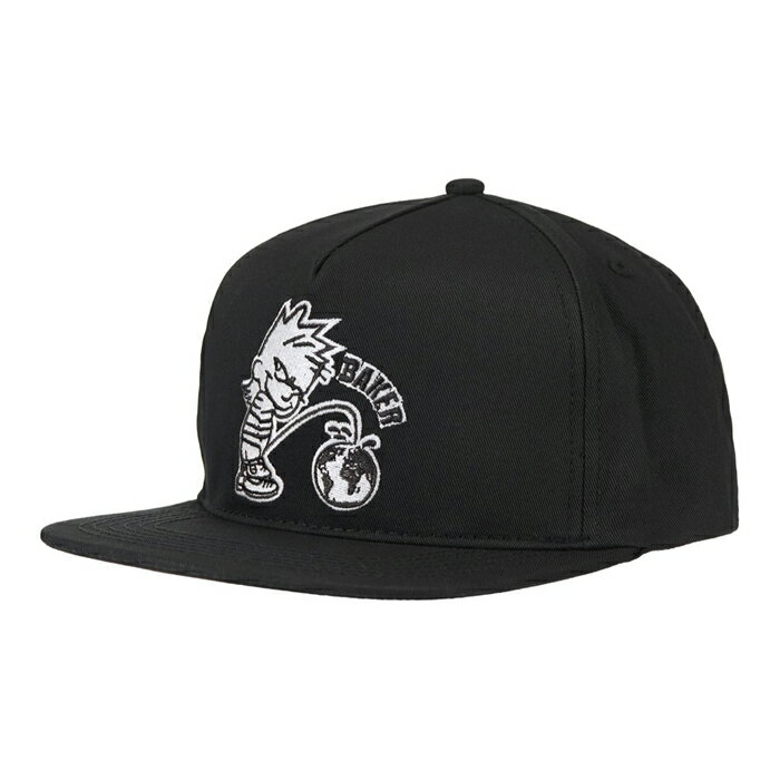 【CAP/ 帽子/ スケートボード】【送料無料】BAKER SKATEBOARDS (ベイカー・スケートボード) WHIZZ KID SNAPBACK / BLACKスケボー / スケートボード / キャップ