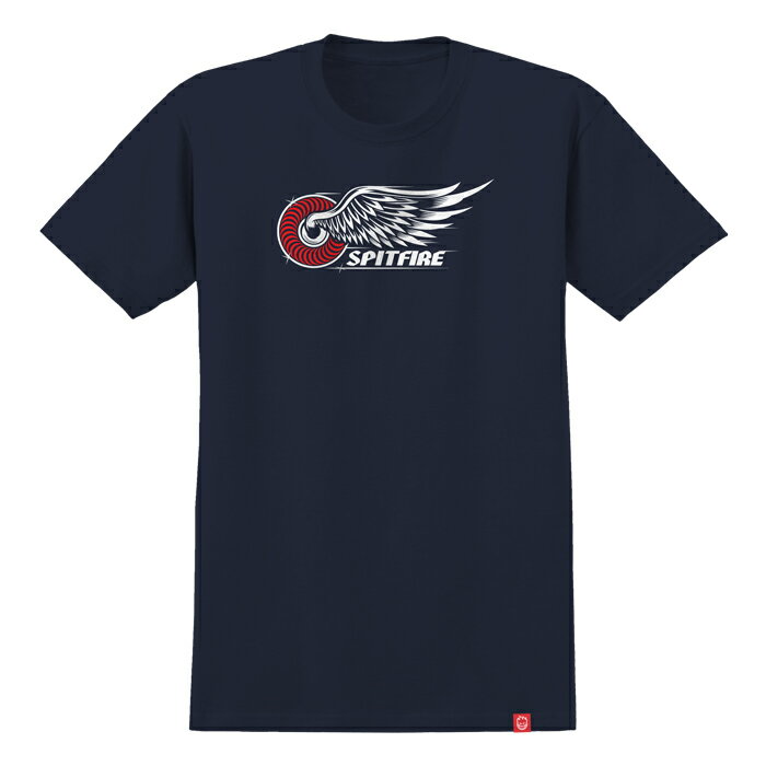 Rakuten - 【スケートボード / Tシャツ】【送料無料】SPITFIRE WHEELS(スピットファイヤー・ウィール)CLASSIC WING S/S T-SHIRTSNAVY / RED & WHITE PRINTスケートボード / アパレル