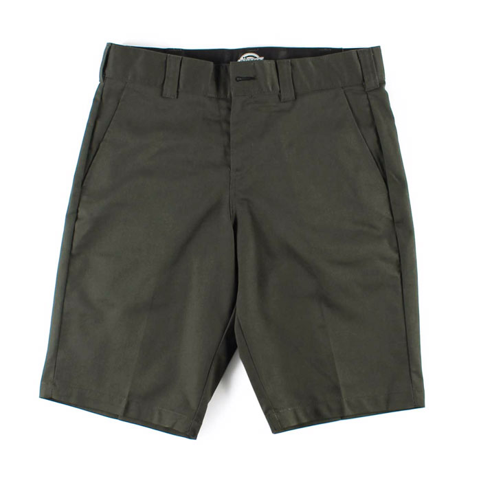 DICKIES SKATEBOARDING (ディッキーズ・スケートボーディング ) SLIM FIT SHORTS PANTS / OLIVE GREENショートパンツ