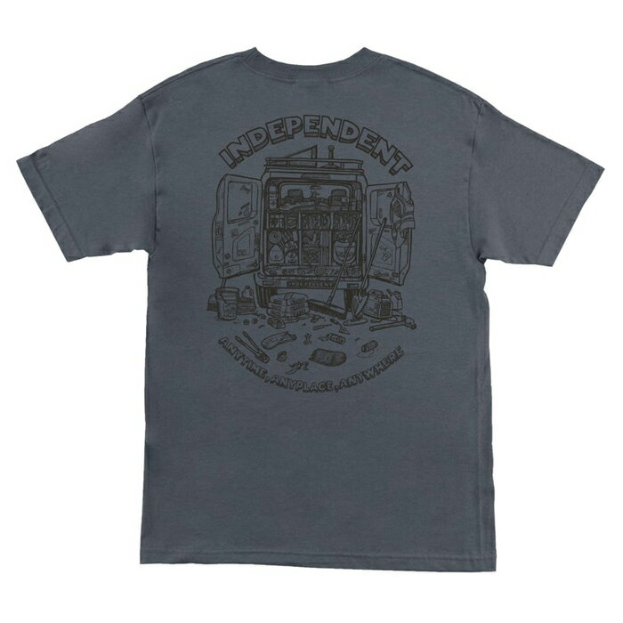 Rakuten - 【スケートボード / Tシャツ】【送料無料】INDEPENDENT (インディペンデント) ANYTIME ANYPLACE ANYWHERE T-SHIRTS / CHARCOALスケートボード / アパレル