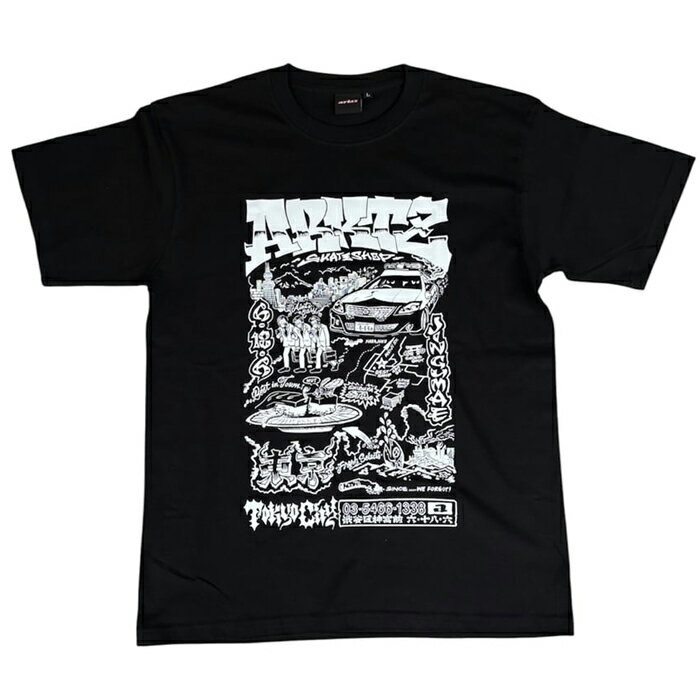 Rakuten - 【スケートボード / Tシャツ】【送料無料】ARKTZ / SUMMER 2026CITY OF MAP S/S TEE / BLACK