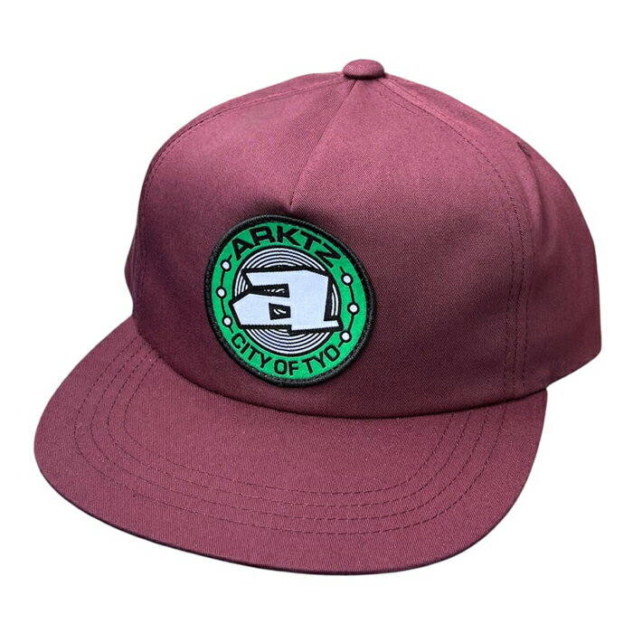 Rakuten - 【CAP / 帽子/ スケートボード】【送料無料】ARKTZTRAIN LINE LOGO PATCH CAP BURGUNDYスケートボードアパレル