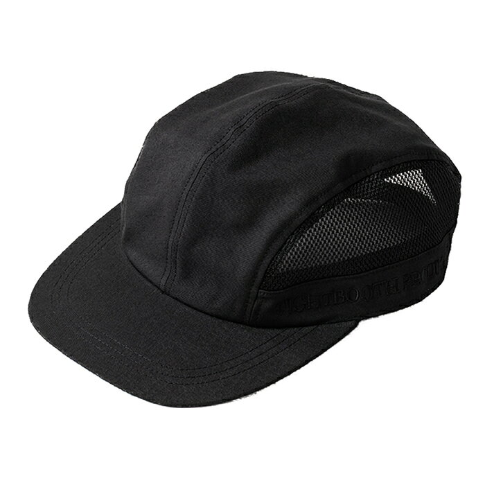 TIGHTBOOTH (タイトブース) SIDE LOGO MESH CAMP CAP / BLACKSU26-H01スケートボードアパレル/キャップ