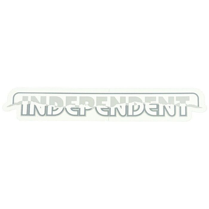 BUILT TO GRINDなどのハードコアなスローガンを掲げるトラックカンパニー"INDEPENDENT TRUCKS CO." BARHOUSE のステッカーです。 SIZE 約 12.8 x 2.8cm 注意：モニターの発色の具合によって実際のものと色が異なる場合がございます。INDEPENDENT / BARHOUSE STICKER 5"inch GREY WHITE
