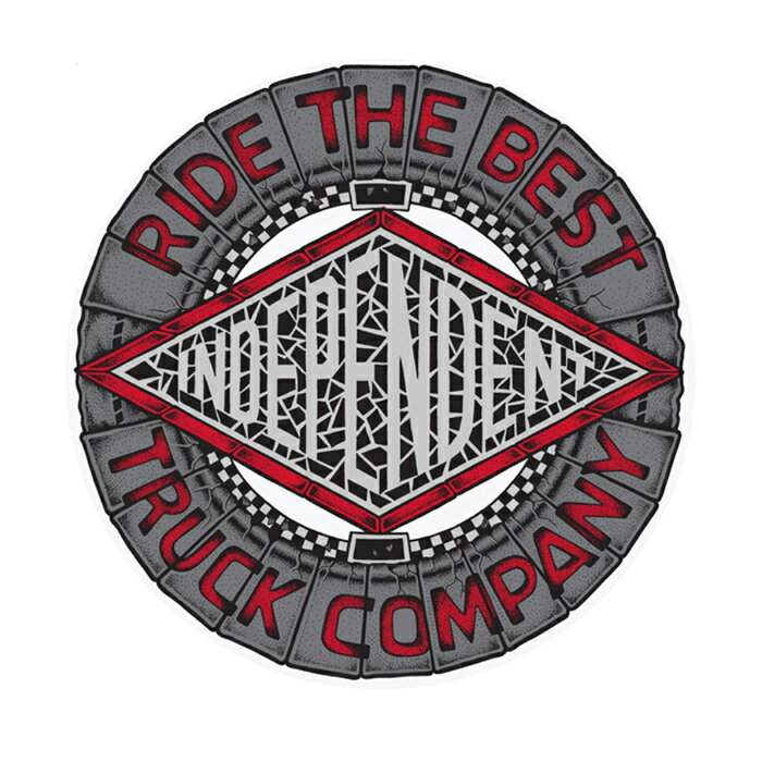 BUILT TO GRINDなどのハードコアなスローガンを掲げるトラックカンパニー"INDEPENDENT TRUCKS CO." 日本人アーティスト山木真デザインのMAKO TILE のステッカーです。 SIZE 約 12.8 x 12.8cm 注意：モニターの発色の具合によって実際のものと色が異なる場合がございます。INDEPENDENT / MAKO TILE STICKER 5"inch