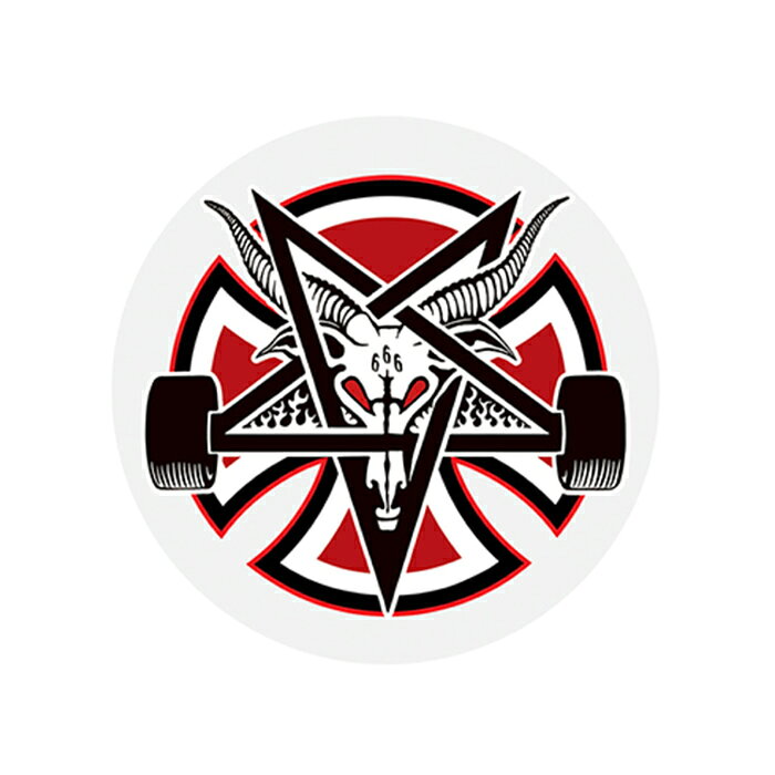 【STICKER /スケートボード】INDEPENDENT x THRASHER PENTAGRAM CROSS STICKER 2.7...