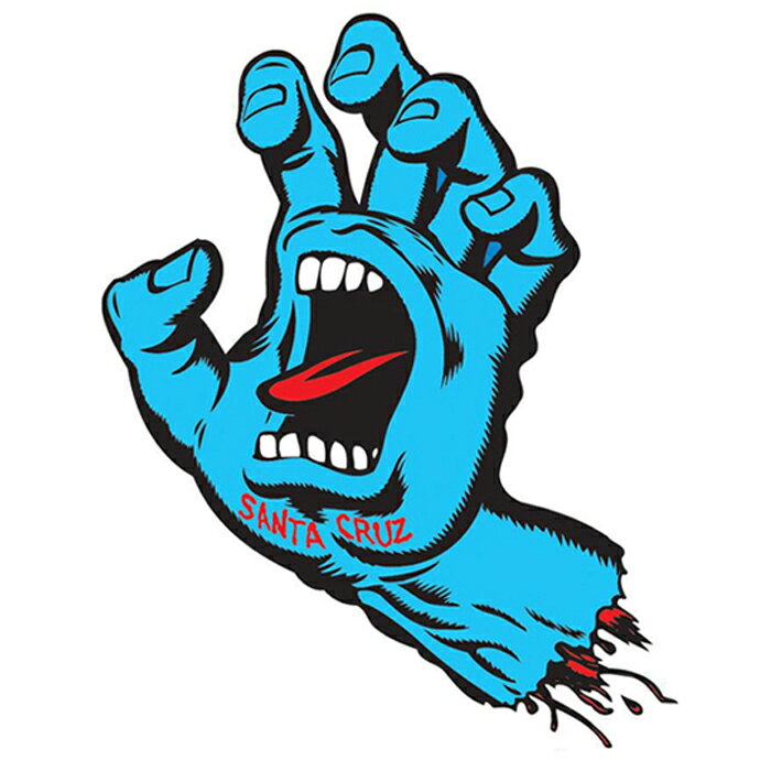 【STICKER /スケートボード】SANTA CRUZ (サンタクルズ) SCREAMING HAND STICKER 7.9