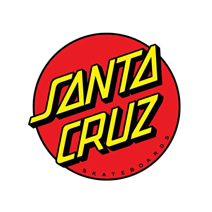 1973年カリフォルニアのサンタクルーズにて設立のスケートボードデッキカンパニー"SANTA CRUZ SKATEBOARDS" Jim Phillips（ジム・フィリップス)が80年代にデザインした"Screaming Hand"は今もなお代表的なスケートボードグラフィックの一つです。 CLASSIC DOTのステッカーです。 SIZE 約 7.6 x 7.6cm 注意：モニターの発色の具合によって実際のものと色が異なる場合がございます。SANTA CRUZ / CLASSIC DOT STICKER 3"inch