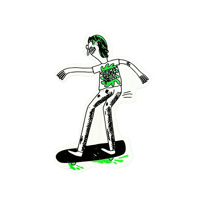 SLIME BALLS（スライム ボール）は1980年代に誕生し一世風靡したウィールブランドです。 アーティストJAY HOWELL デザインのJAY HOWELL SLIME MISFITのステッカーです。 SIZE 約 6 x 8.7cm 注意：モニターの発色の具合によって実際のものと色が異なる場合がございます。SLIME BALLS / JAY HOWELL SLIME MISFIT STICKER 2.25"inch