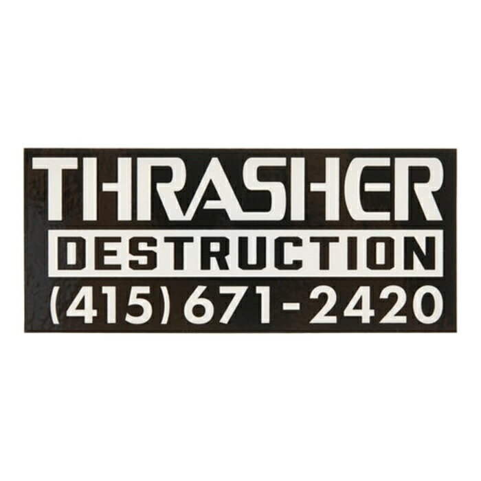 【STICKER /スケートボード】THRASHER MAGAZINE (スラッシャー・マガジン) DESTRUC...