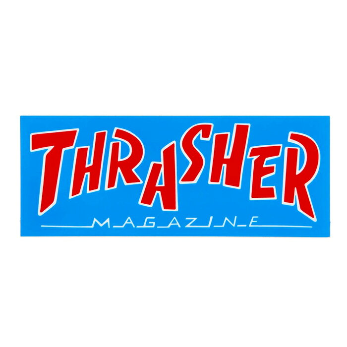 世界一のスケートボードメディア"THARSHER MAGAZINE"（スラッシャー・マガジン） PARRA MAG のステッカーです。 SIZE 約 15.3 x 6.1 cm 注意：モニターの発色の具合によって実際のものと色が異なる場合がございます。THRASHER MAGAZINE / PARRA MAG STICKER 6"inch / BLUE / ステッカー