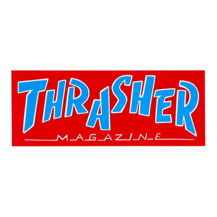世界一のスケートボードメディア"THARSHER MAGAZINE"（スラッシャー・マガジン） PARRA MAG のステッカーです。 SIZE 約 15.3 x 6.1 cm 注意：モニターの発色の具合によって実際のものと色が異なる場合がございます。THRASHER MAGAZINE / PARRA MAG STICKER 6"inch / RED / ステッカー