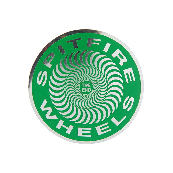 サンフランシスコ発スケートボードウィールカンパニーSPITFIRE WHEELS (スピットファイヤー・ウィール) 。 OG CLASSIC FOILのステッカーです。 SIZE 約 6.4 x 6.4 cm 注意：モニターの発色の具合によって実際のものと色が異なる場合がございます。SPITFIRE WHEELS / OG CLASSIC FOIL STICKER SMALL GREEN