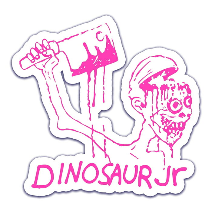 Color Barsによるオフィシャルライセンス"Dinosaur Jr."コレクション。 START CHOPPIN のステッカーです。 SIZE 約 10 x 9.8 cm 注意：モニターの発色の具合によって実際のものと色が異なる場合がございます。COLOR BARS (カラー・バー) / START CHOPPIN STICKER