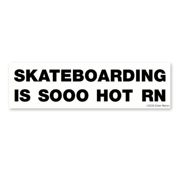 【STICKER /スケートボード】COLOR BARS (カラー・バー) SO HOT STICKER ステッカ...