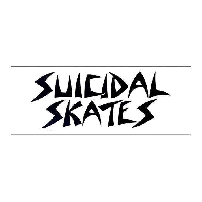 HARDCORE PUNKバンドSuicidal Tendenciesカンパニーオフィシャルの"SUICIDAL SKATES" スーサイダルテンデンシーズのフロントマン、マイク・ミューアの実兄でもあるジム・ミューアはDOG TOWNの創設者。 LOGOのステッカーです。 SIZE 約 16.6 x 6.9 cm 注意：モニターの発色の具合によって実際のものと色が異なる場合がございます。SUICIDAL SKATES / LOGO WHITE STICKER 6.5"inch ステッカー